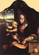 CLEVE, Joos van Virgin and Child vfhg oil on canvas